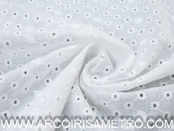 White eyelet embroidery 