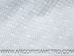 White eyelet embroidery 