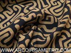 Viscose castanho e preto