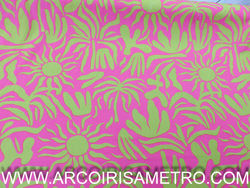 Viscose verde e rosa