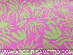 Viscose verde e rosa