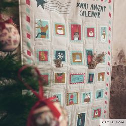 KATIA CANVAS - - CHRISTMAS STAMPS PANEL ADVENT CALENDAR