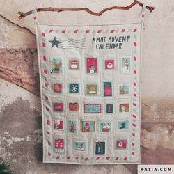 KATIA CANVAS - - CHRISTMAS STAMPS PANEL ADVENT CALENDAR