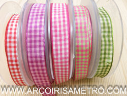 VICHY RIBBON - PURPE / PINK 16MM