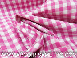 TECIDO VICHY / XADREZ - FUCHIA