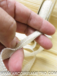 FITA DE ACABAMENTO DOURADO METALICO LUREX