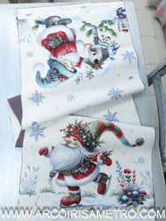 Tecido Goblin - CAMINHO DE MESA - PAI NATAL