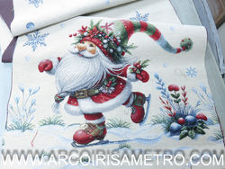 Tecido Goblin - CAMINHO DE MESA - PAI NATAL