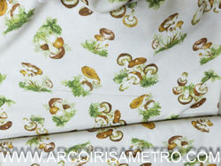 Tecido anti-mancha - COGUMELOS