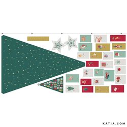 KATIA CANVAS - - CHRISTMAS TREE  PANEL ADVENT CALENDAR
