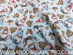 Tecido Gnomes de Natal