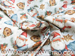 Tecido Gnomes de Natal