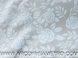 Bormio with linen - WHITE ROSES