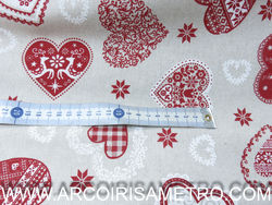 Bormio with linen - RED HEARTS
