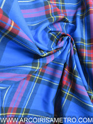 SCOTTISH CHECK FLANEL - BLUE AND RED
