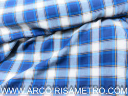 VIELA FABRIC -  BLUE CHECK