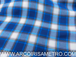 VIELA FABRIC -  BLUE CHECK