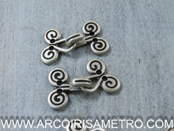 ALAMAR METALICO  -  COLCHETE DECORATIVO -  CARACOIS
