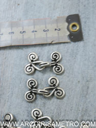 ALAMAR METALICO  -  COLCHETE DECORATIVO -  CARACOIS