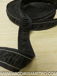 ELASTICO DECORATIVO FRANZIDO - 40 MM