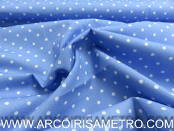 DIGITAL PRINT - DOTS ON BLUE