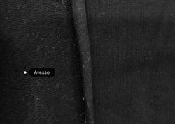 JERSEY SWEATSHIRT - MALHA ITALIANA  - PRETO