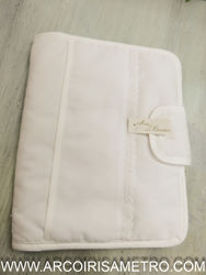 DOCUMENTO HOLDER WITH POCKETS  - WHITE