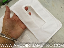 DOCUMENTO HOLDER WITH POCKETS  - WHITE