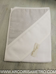 Cotton diaper with aida strip - Gray  