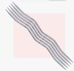 ADDI - DOUBLE POINTED KNITTING NEEDLES - 3.5 mm CRAZY SNAKE LACE  