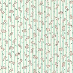 MAKOWER LITTLE ONES 191_T Bunnies  Teal