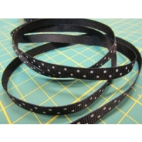 5mm wide grograin ribbon with dots